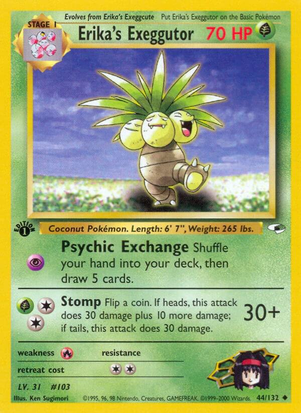 Erika's Exeggutor 044/132 (Gym Heroes)  - 1st Edition
