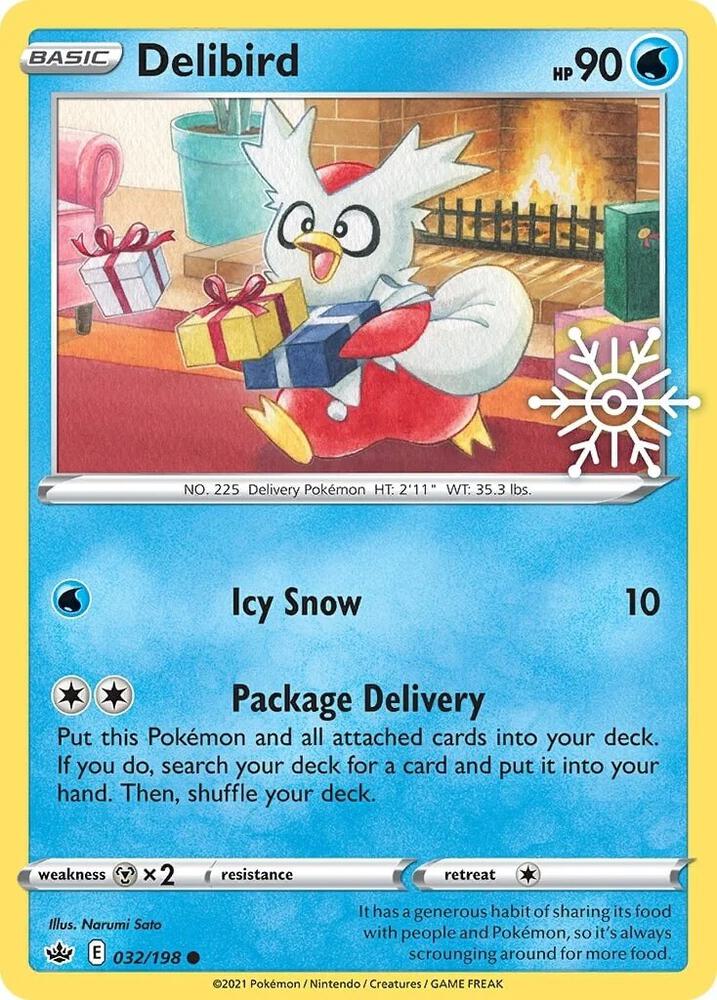 Delibird Holiday Calendar 032/198 (Miscellaneous Cards & Products)  - Holofoil