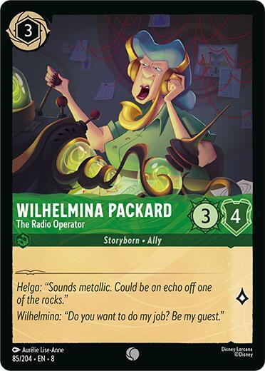 Wilhelmina Packard, The Radio Operator 85/204 (Reign of Jafar) 