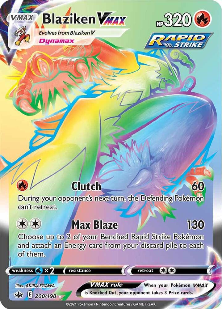 Blaziken VMAX Secret 200/198 (SWSH06: Chilling Reign)  - Holofoil