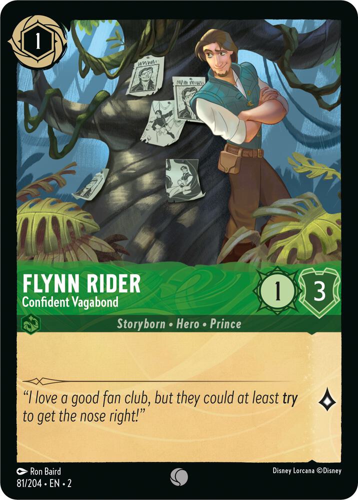 Flynn Rider, Confident Vagabond 81/204 (Rise of the Floodborn) 