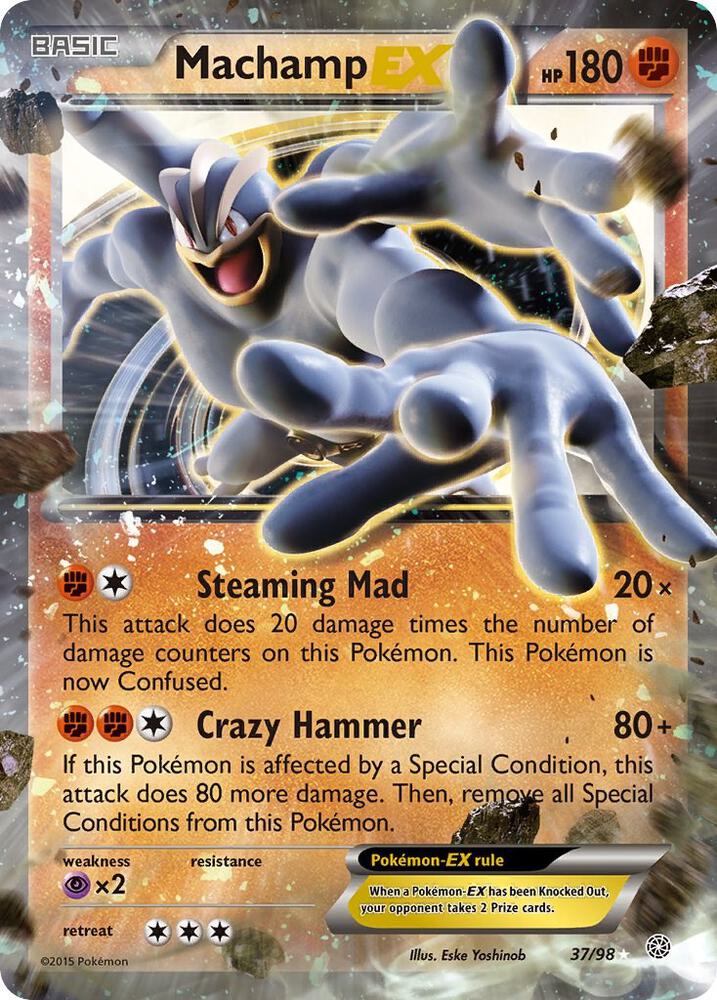 Machamp EX 37/98 (XY - Ancient Origins)  - Holofoil