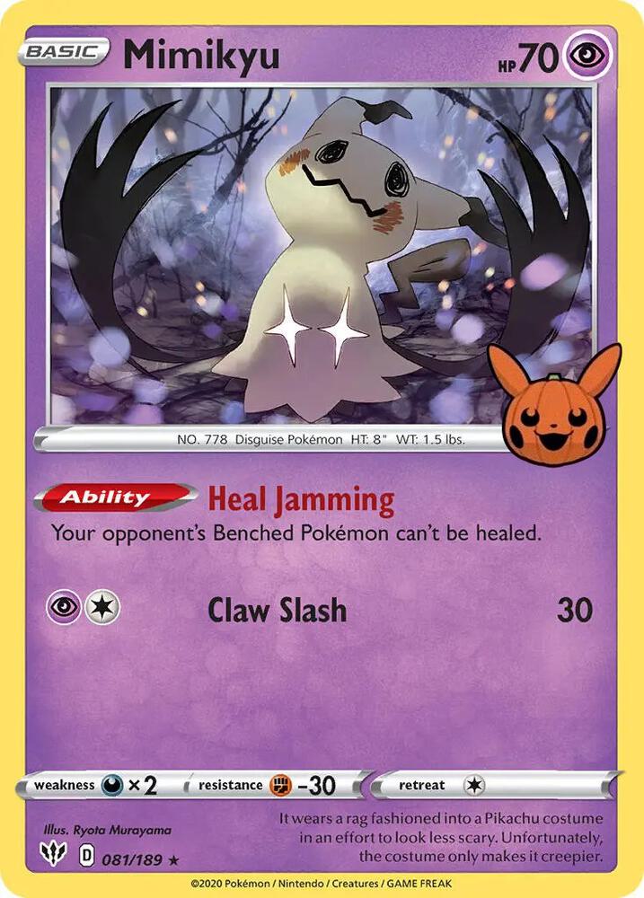 Mimikyu 081/189 (Trick or Trade BOOster Bundle)  - Holofoil
