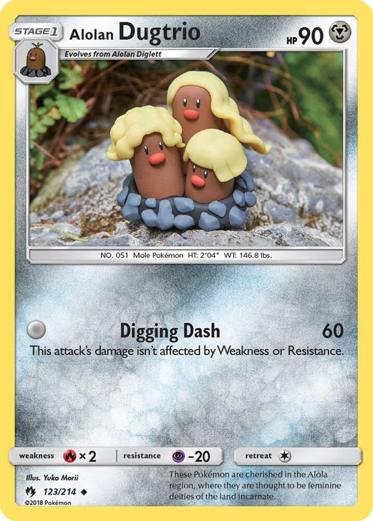 Alolan Dugtrio 123/214 (SM - Lost Thunder) 
