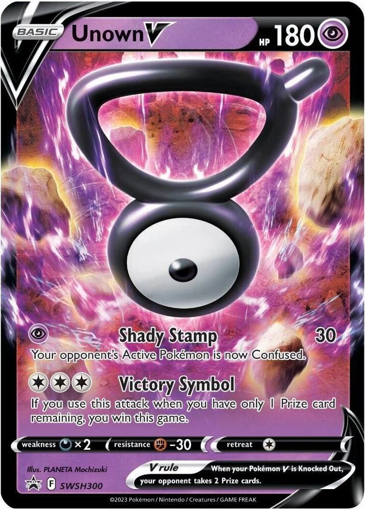 Unown V SWSH300 (SWSH: Sword & Shield Promo Cards)  - Holofoil