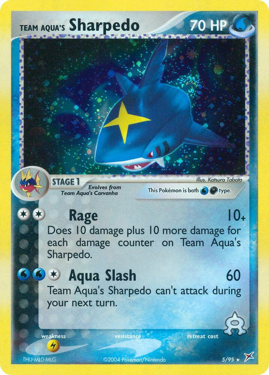 Team Aqua's Sharpedo 5/95 (Team Magma vs Team Aqua)  - Holofoil