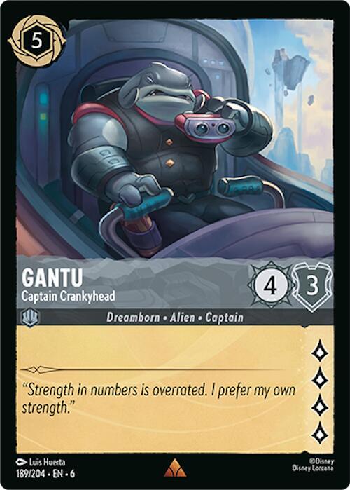 Gantu, Captain Crankyhead 189/204 (Azurite Sea)  - Cold Foil