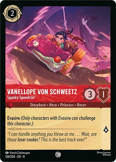 Vanellope Von Schweetz, Spunky Speedster 124/204 (Reign of Jafar) 