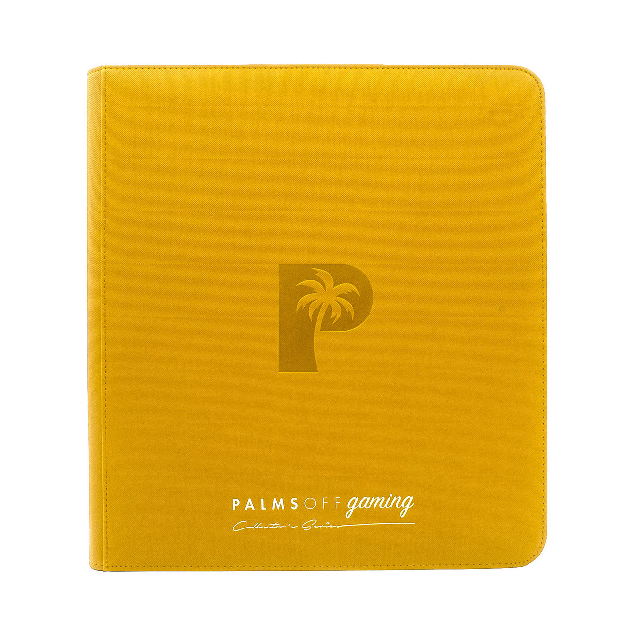 COLLECTOR'S SERIES 12 POCKET ZIP TRADING CARD BINDER - YELLOW