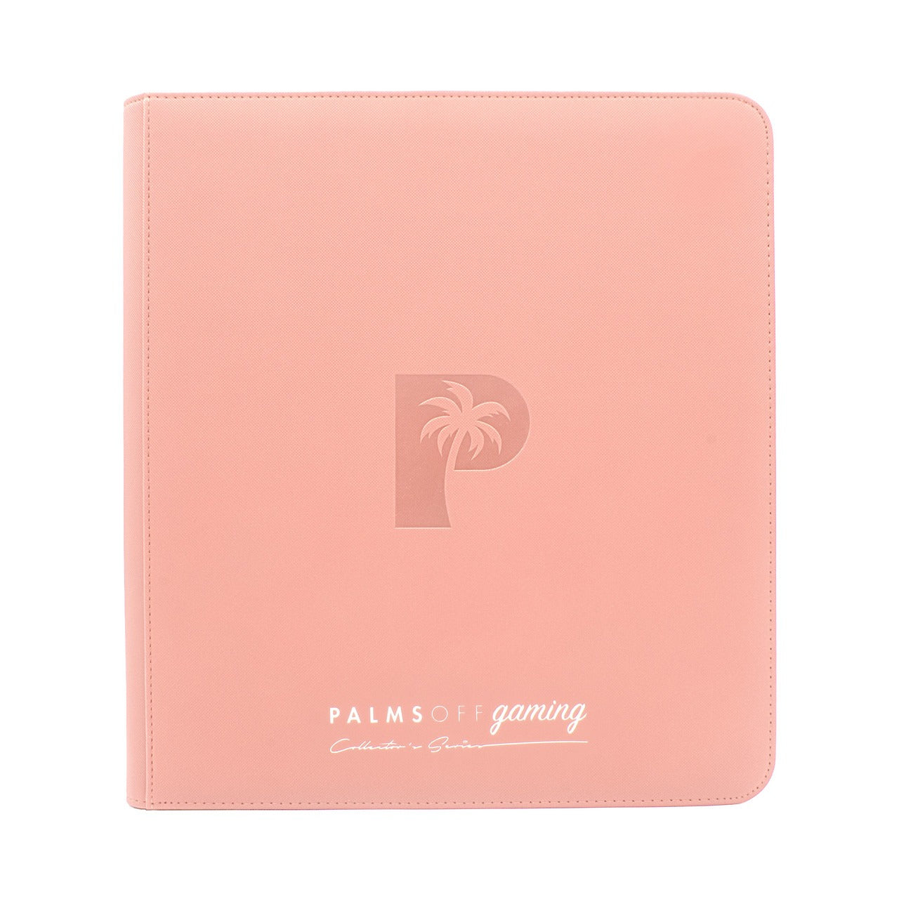 COLLECTOR'S SERIES 12 POCKET ZIP TRADING CARD BINDER - PINK