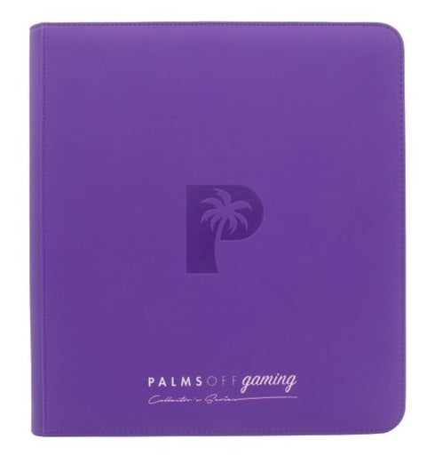COLLECTOR'S SERIES 12 POCKET ZIP TRADING CARD BINDER - HOLDS 480 CARDS - PURPLE
