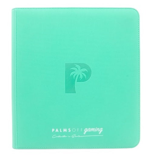 COLLECTOR'S SERIES 12 POCKET ZIP TRADING CARD BINDER - TURQUOISE