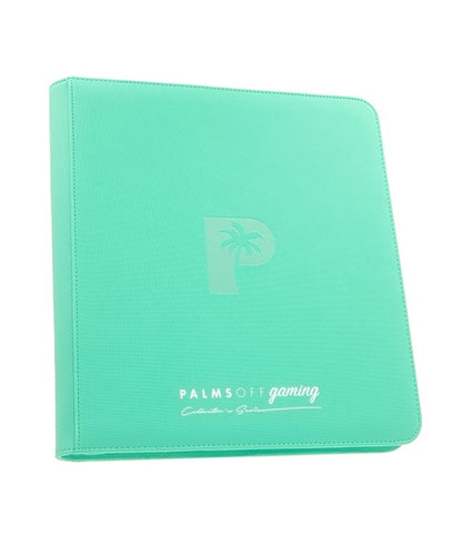 COLLECTOR'S SERIES 12 POCKET ZIP TRADING CARD BINDER - TURQUOISE