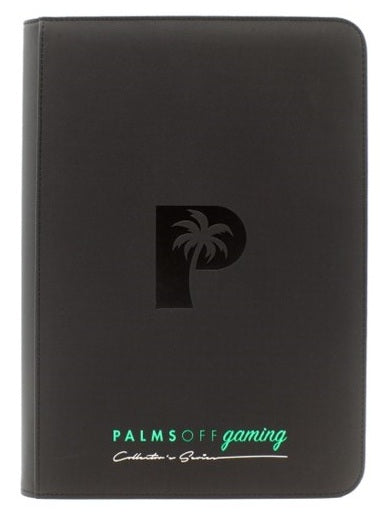 COLLECTOR'S SERIES 9 POCKET ZIP TRADING CARD BINDER - HOLDS 360 CARDS - BLACK
