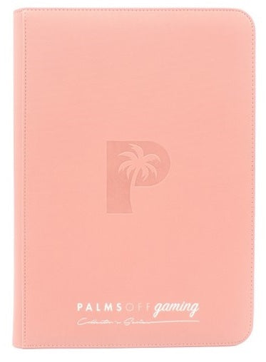 COLLECTOR'S SERIES 9 POCKET ZIP TRADING CARD BINDER - HOLDS 360 CARDS - PINK