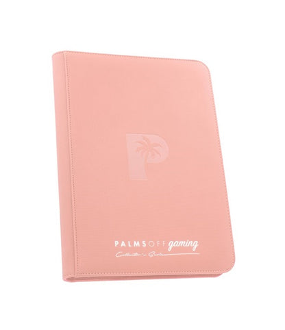 COLLECTOR'S SERIES 9 POCKET ZIP TRADING CARD BINDER - PINK
