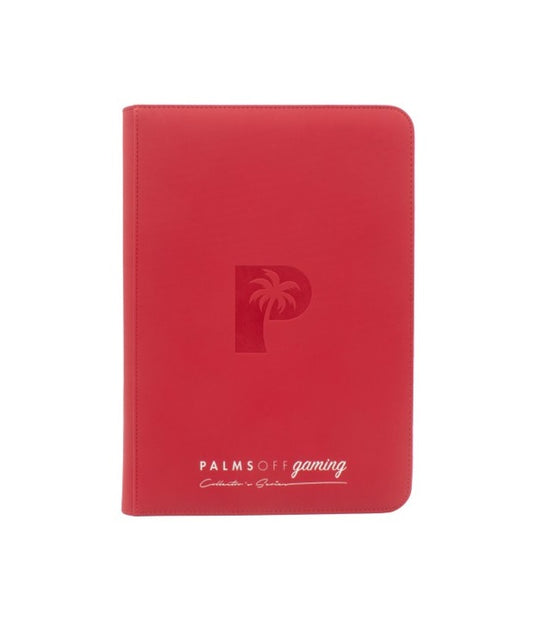 COLLECTOR'S SERIES 9 POCKET ZIP TRADING CARD BINDER - RED