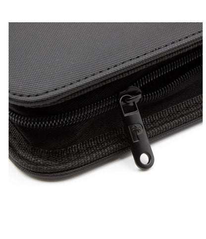 COLLECTOR'S SERIES 9 POCKET ZIP TRADING CARD BINDER - BLACK