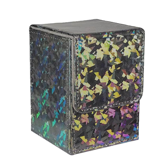 Sparkly Vertical TCG Deck Box - Black XL Sparkle