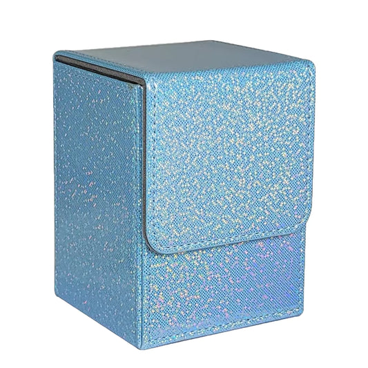 Sparkly Vertical TCG Deck Box - BLUE