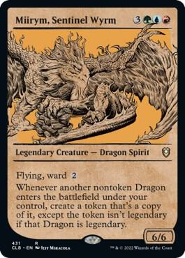 Miirym Sentinel Wyrm Showcase 431 (Commander Legends: Battle for Baldur's Gate) 
