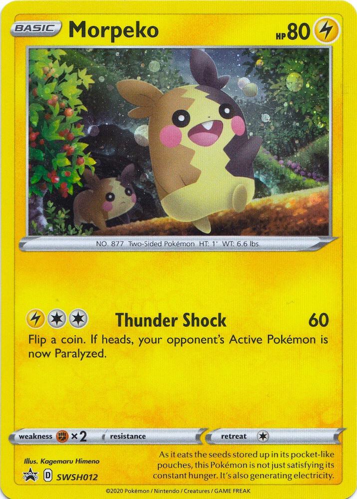 Morpeko SWSH012 (SWSH: Sword & Shield Promo Cards)  - Holofoil