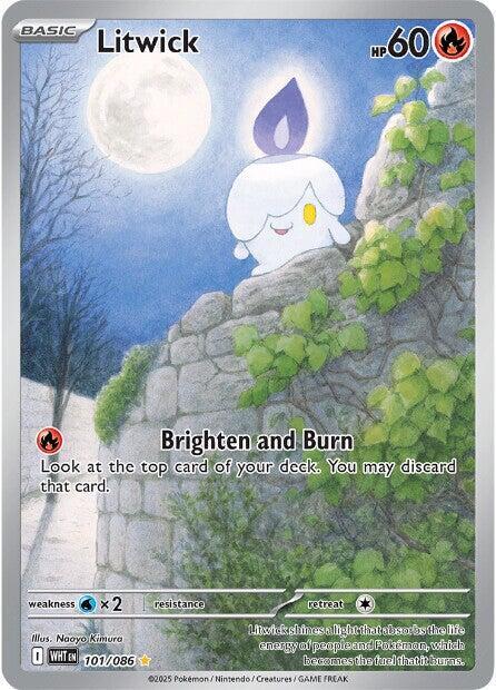 Litwick 101/086 (SV: White Flare)  - Holofoil