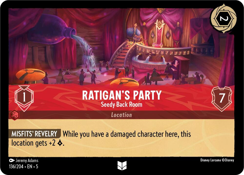 Ratigan's Party, Seedy Back Room 136/204 (Shimmering Skies)  - Cold Foil