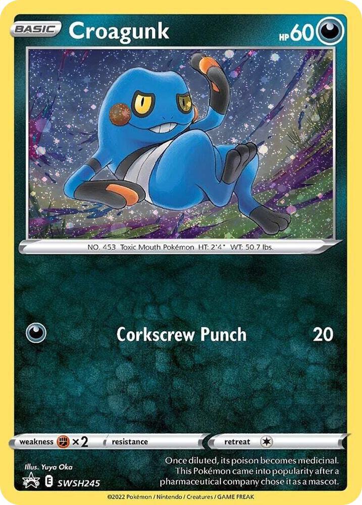 Croagunk SWSH245 (SWSH: Sword & Shield Promo Cards)  - Cosmo Holofoil