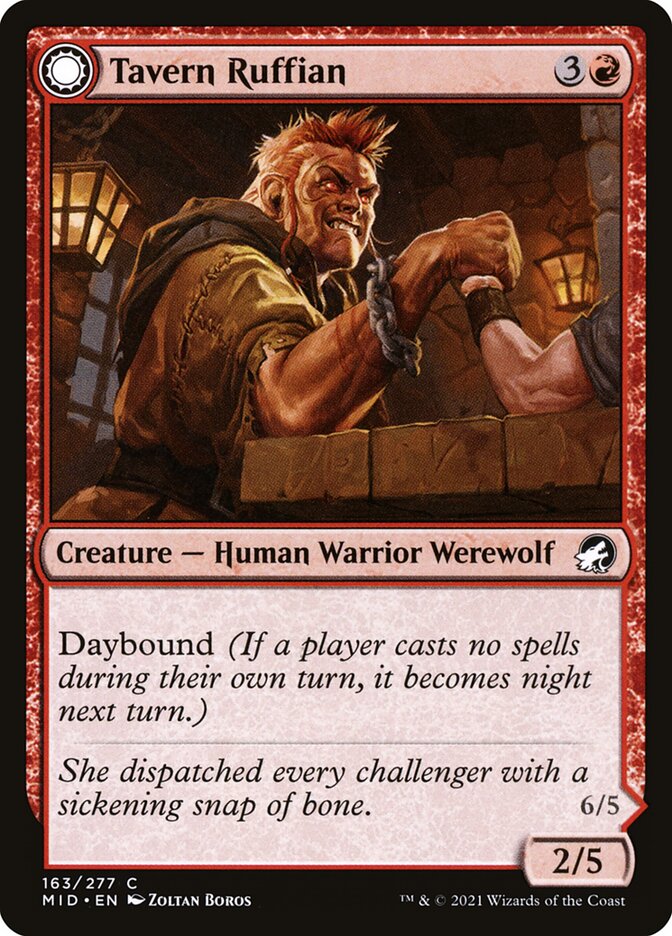 Tavern Ruffian // Tavern Smasher 163/277 (Innistrad: Midnight Hunt) 