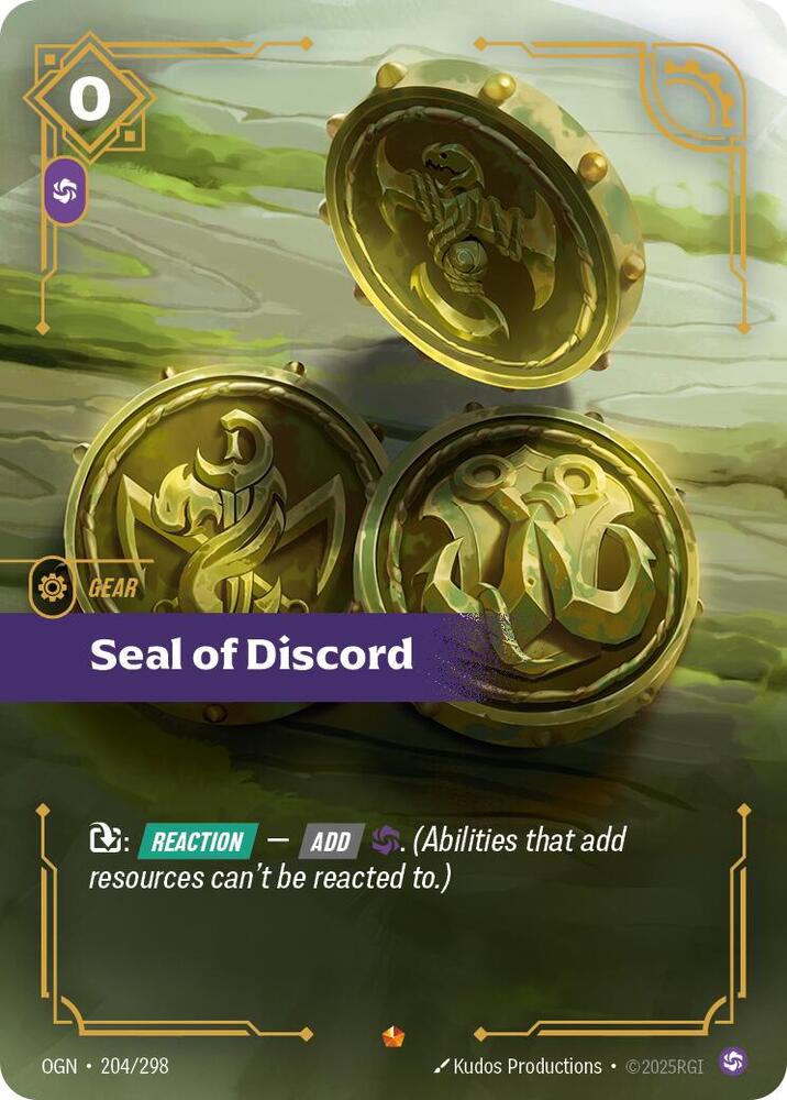 Seal of Discord 204/298 (Origins)  - Foil