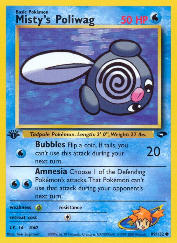 Misty's Poliwag 089/132 (Gym Challenge)  - 1st Edition