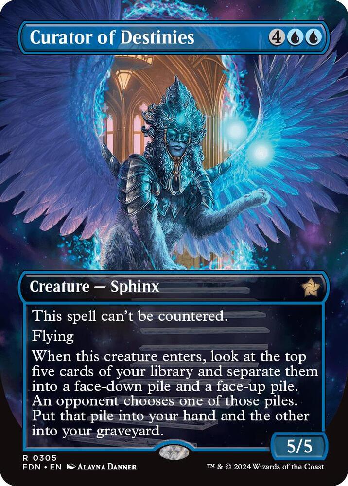 Curator of Destinies 305/291 (Foundations)  - Borderless Foil