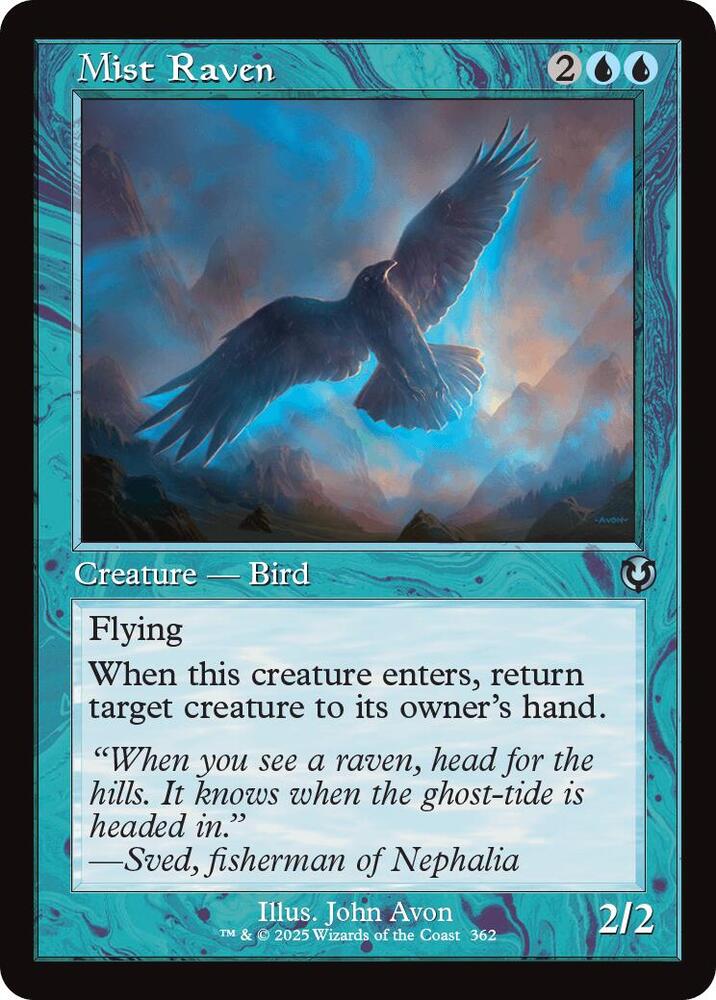 Mist Raven 362/287 (Innistrad Remastered)  - Retro Foil