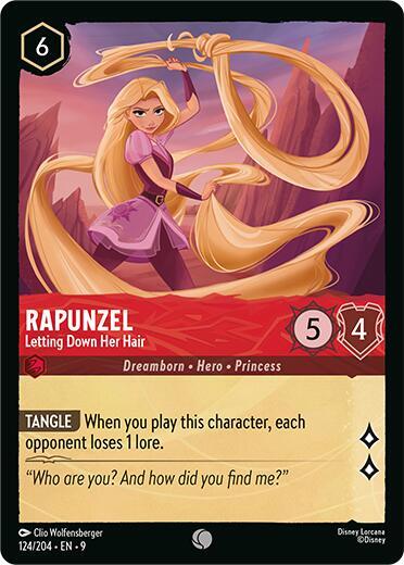 Rapunzel, Letting Down Her Hair 124/204 (Fabled) 
