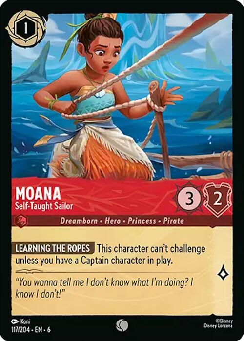 Moana, Self Taught Sailor 117/204 (Azurite Sea)  - Cold Foil