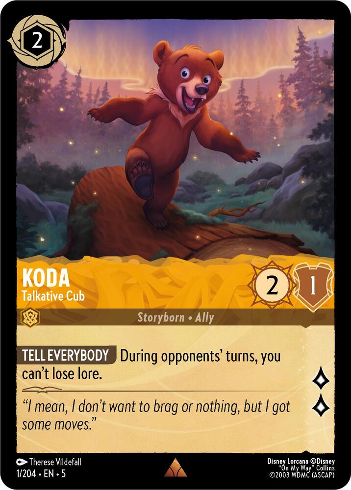 Koda, Talkative Cub 1/204 (Shimmering Skies) 