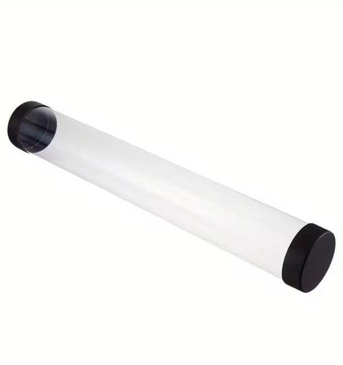 60mm Clear Transparent Round Playmat Storage Play Mat Tube