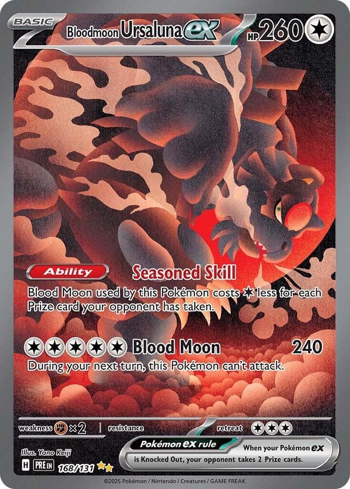 Bloodmoon Ursaluna ex 168/131 (SV: Prismatic Evolutions)  - Holofoil