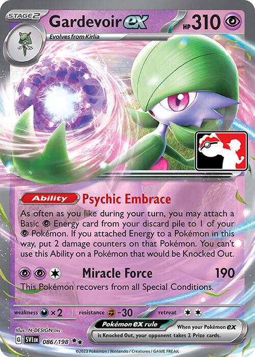Gardevoir ex Series 3/4/5 086/198 (Prize Pack Series Cards)  - Holofoil