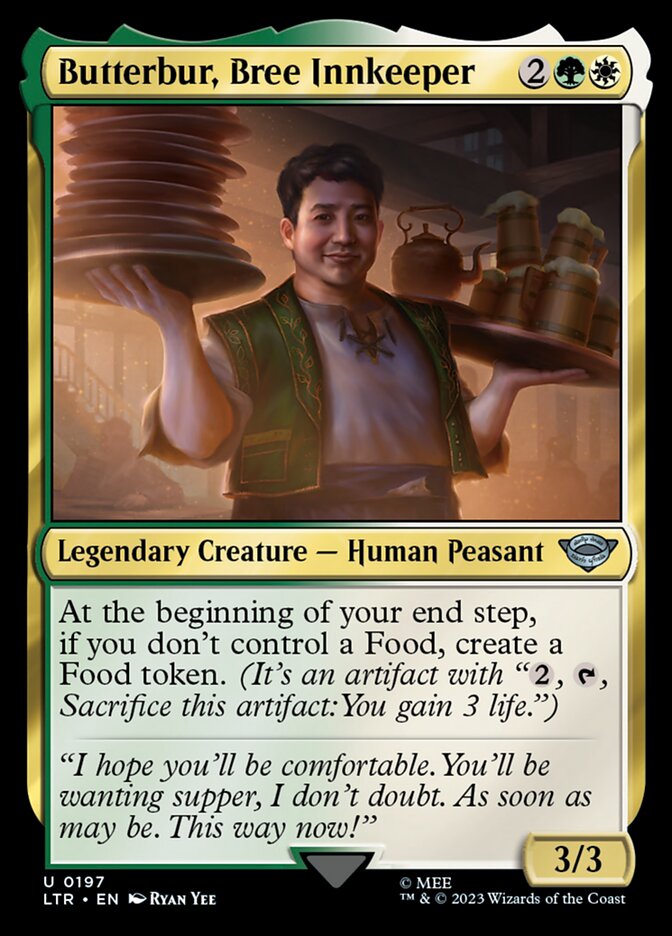 Butterbur, Bree Innkeeper 197 (Universes Beyond: The Lord of the Rings: Tales of Middle-earth)  - Foil