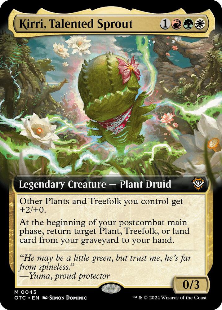 Kirri, Talented Sprout 43/342 (Commander: Outlaws of Thunder Junction)  - Extended Art Foil