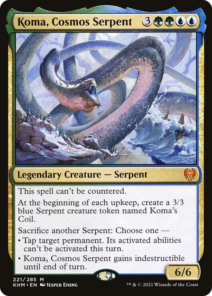Koma, Cosmos Serpent 221 (Kaldheim) 