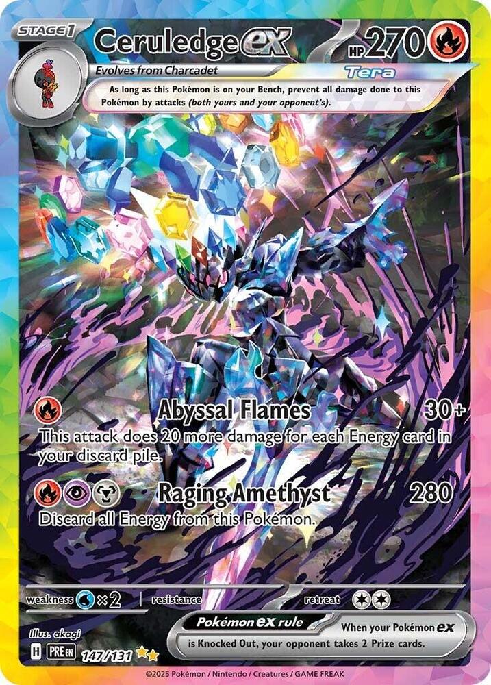 Ceruledge ex 147/131 (SV: Prismatic Evolutions)  - Holofoil