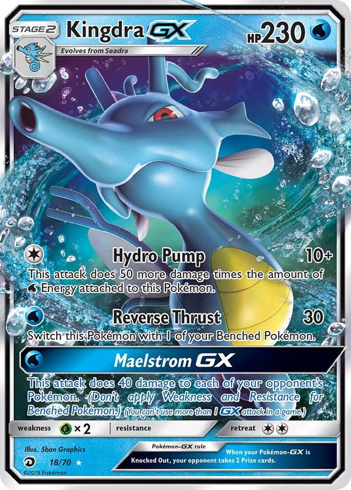 Kingdra GX 18/70 (Dragon Majesty)  - Holofoil
