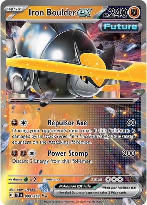 Iron Boulder ex 099/162 (SV05: Temporal Forces)  - Holofoil