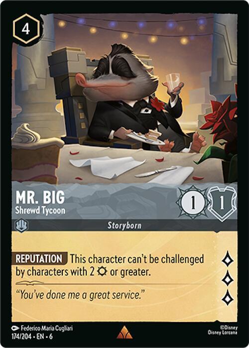 Mr. Big, Shrewd Tycoon 174/204 (Azurite Sea)  - Cold Foil