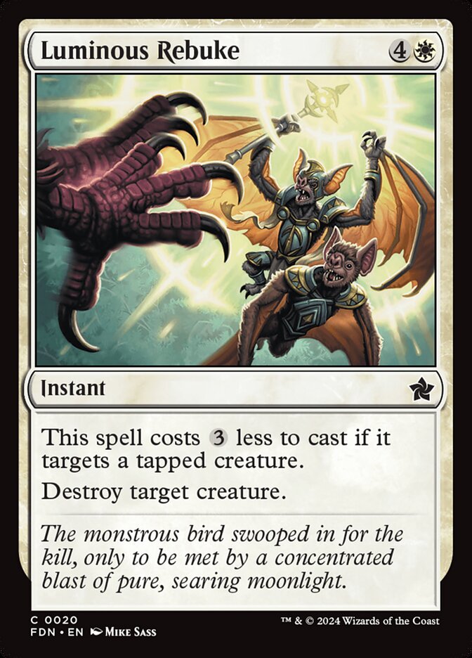 Luminous Rebuke 20/291 (Foundations) 