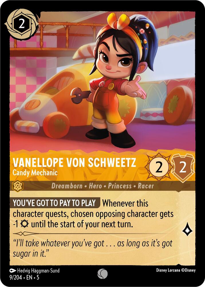 Vanellope Von Schweetz, Candy Mechanic 9/204 (Shimmering Skies) 