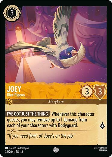 Joey, Blue Pigeon 36/204 (Reign of Jafar)  - Cold Foil